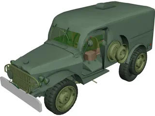 WC54 Allied Ambulance 3D Model