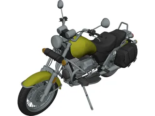 Moto Guzzi 1100i California 3D Model 3D Preview