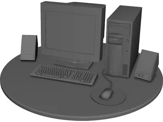 Computer PC 3D Model 3D Preview