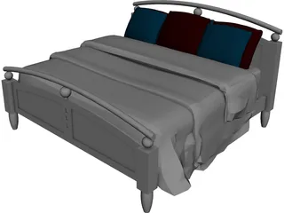 Bed Classic 3D Model 3D Preview