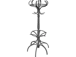 Coat Rack 3D Model