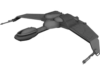 Star Trek Klingon Ship 3D Model 3D Preview