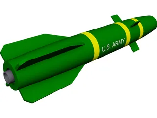 Hellfire Missile 3D Model