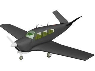 Beechcraft V35 Bonanza 3D Model 3D Preview