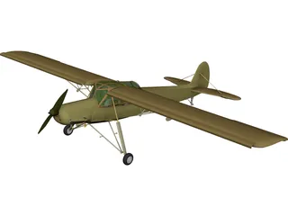 Fieseler Fi 156C Storch 3D Model