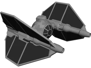 Star Wars T-Invader 3D Model