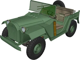 GAZ 67B 3D Model
