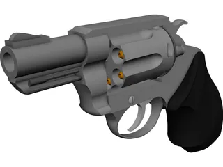 Smith&Wesson Snub Nose 357 Magnum 3D Model