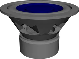 Speaker (Single Voice Coils Subwoofer) 3D Model 3D Preview