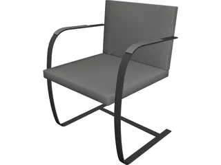 Chair Brno Modern 3D Model 3D Preview