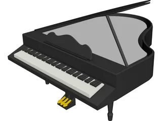 Grand Piano 3D Model