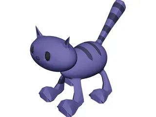 Cartoon Cat 3D Model