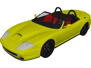 Ferrari 550 Barchetta (2000) 3D Model