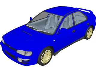 Subaru Impreza WRX GT Turbo (1998) 3D Model