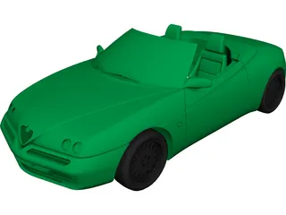 Alfa Romeo Spider (1995) 3D Model