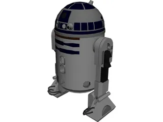 Star Wars R2D2 3D Model 3D Preview