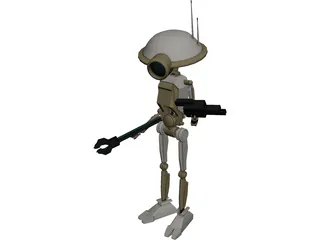 Pit Droid (Star Wars Episode I) 3D Model 3D Preview