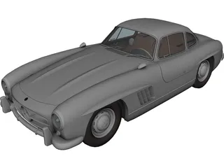 Mercedes-Benz 300 SL Gullwing (1950) 3D Model