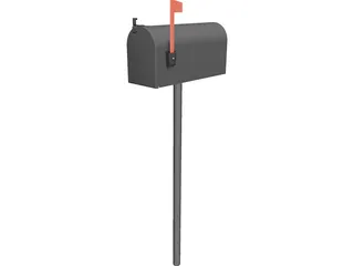 Mail Box USA 3D Model 3D Preview