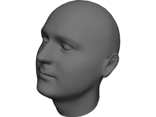 Human Head 3D Model 3D Preview