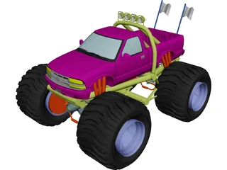 Chevrolet S10 Pickup [Monster Truck] 3D Model