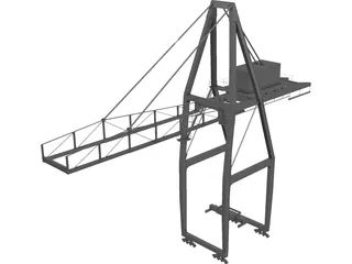 Crane 3D Model 3D Preview