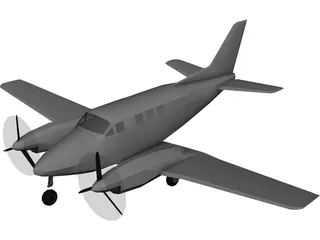 Beechcraft Super King Air 100 3D Model