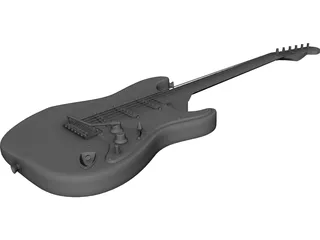 Fender SRV Strat 3D Model 3D Preview