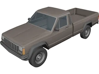 Jeep Cherokee Pickup 3D Model