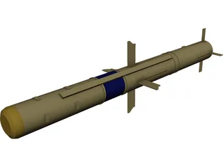 TOW Missile 3D Model