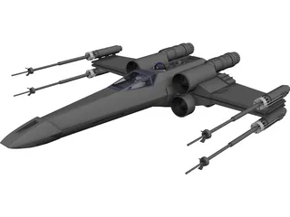 Star Wars X-Wing Starfighter 3D Model