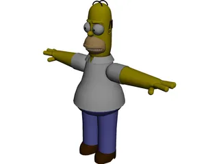 Simpsons Homer 3D Model