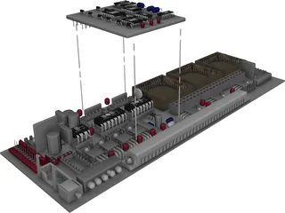 Computer Card 3D Model