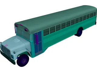 School Bus 3D Model 3D Preview