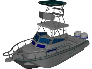 Grady White Boat 3D Model