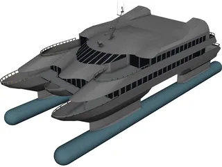 Navetek Catamaran 3D Model