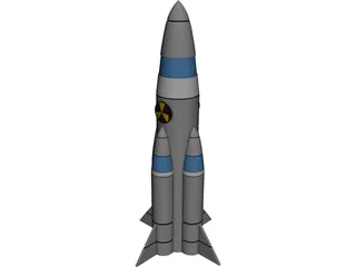 Nuclear Missile 3D Model