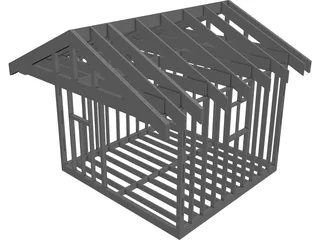 Shed Frame 3D Model