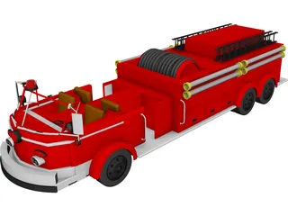 Fire Engine 3D Model 3D Preview