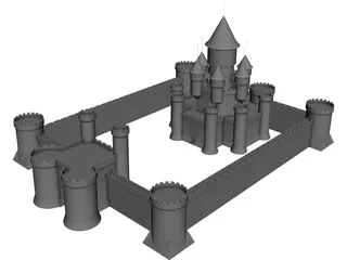 Castle Fantasy 3D Model