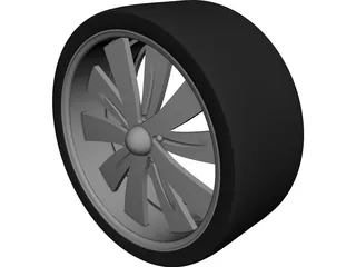 Rim Boyd Coddington Turbine 3D Model