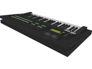 Synthesizer Yamaha DX100 3D Model 3D Preview