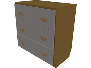 Chest of Drawers 3D Model