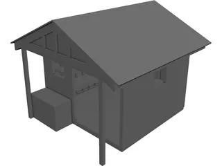 Shed [+Shelves and Table] 3D Model