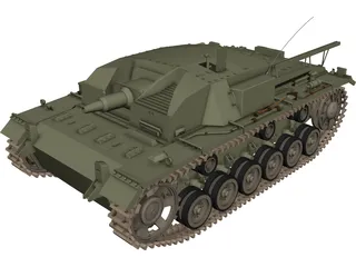 Sturmgeschuetz III 3D Model