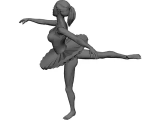 Ballerina 3D Model 3D Preview