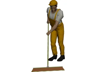 Streetworker 3D Model