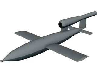 V-1 Buzz Bomb 3D Model