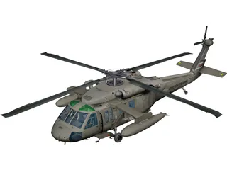 Sikorsky UH-60 Black Hawk 3D Model