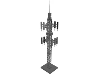 Cell Tower 3D Model